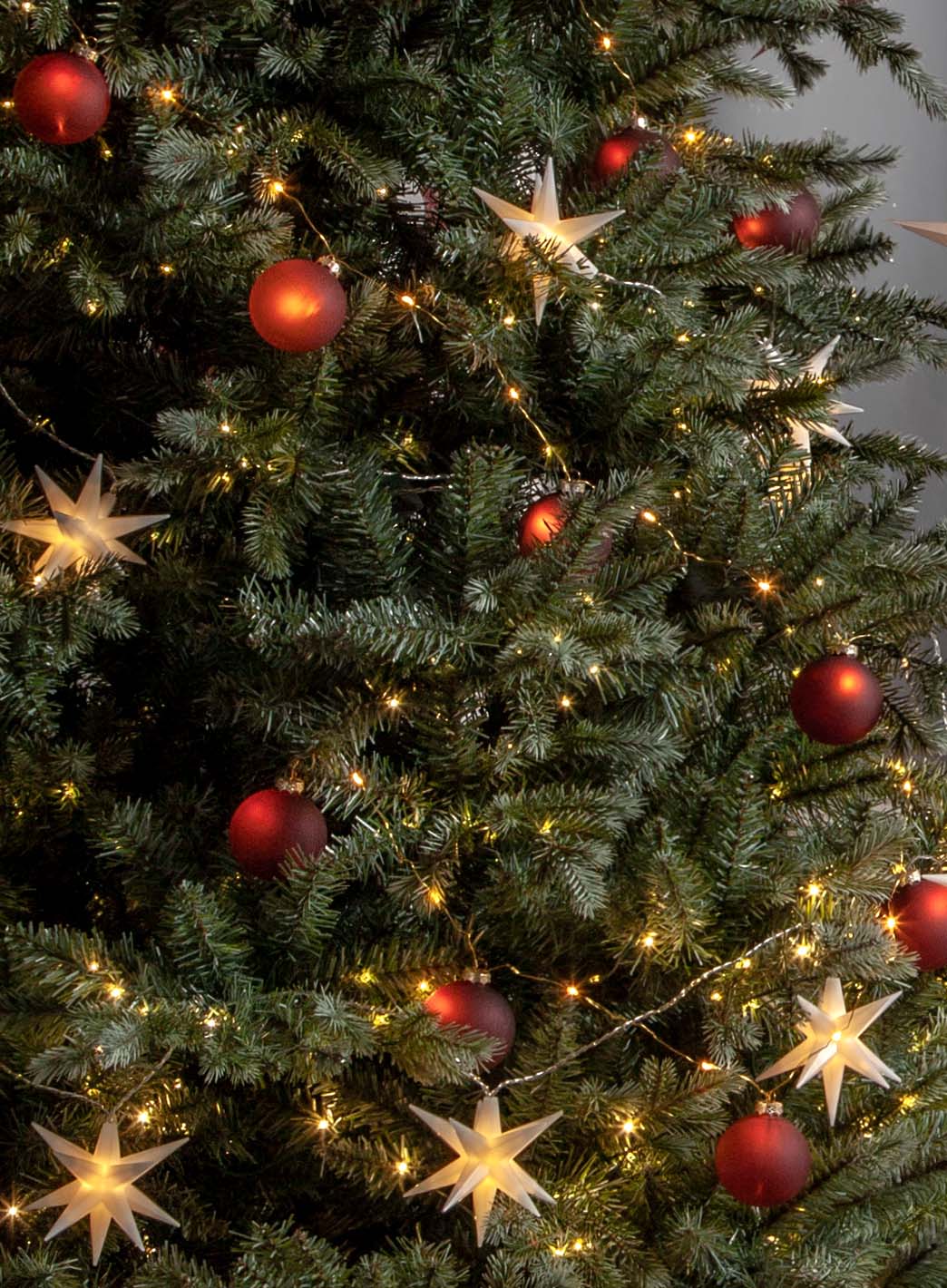 Lyslenke Desember batteri 8 stjerner | lyslenke