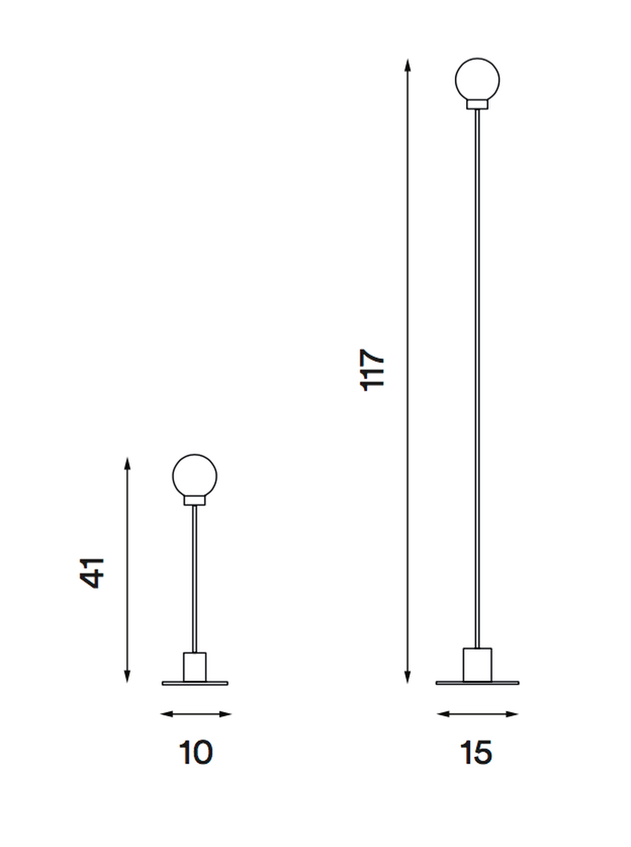 Snowball bordlampe