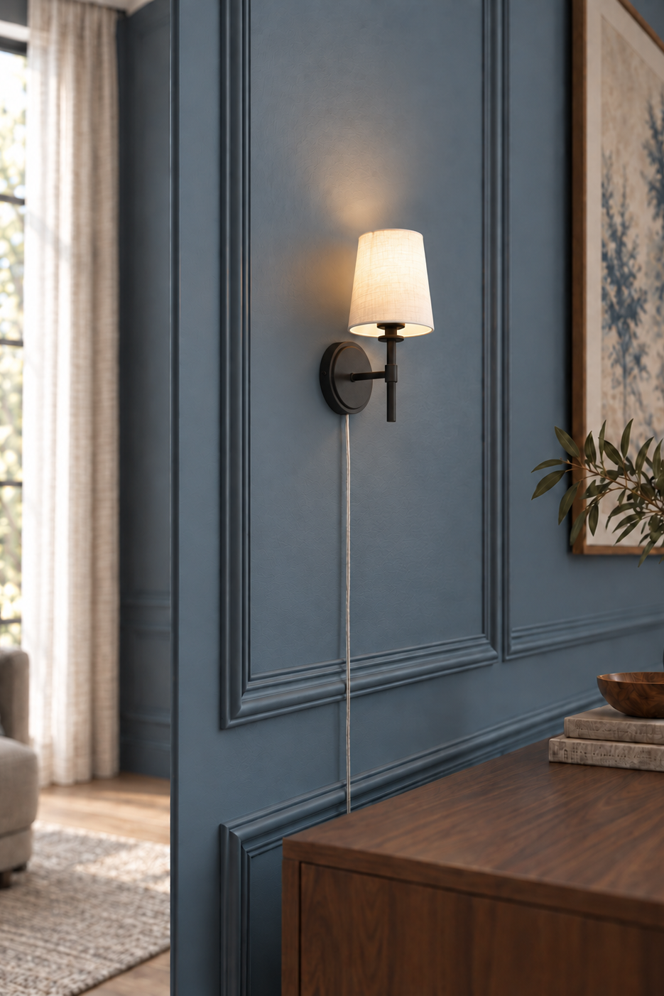 Verbier vegglampe - m/skjerm