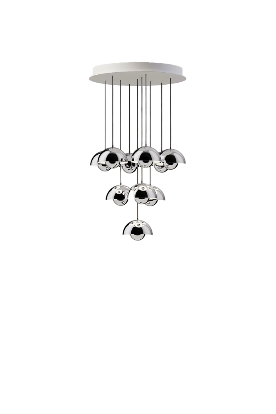 Flowerpot Chandelier VP10 10-lys Ø53