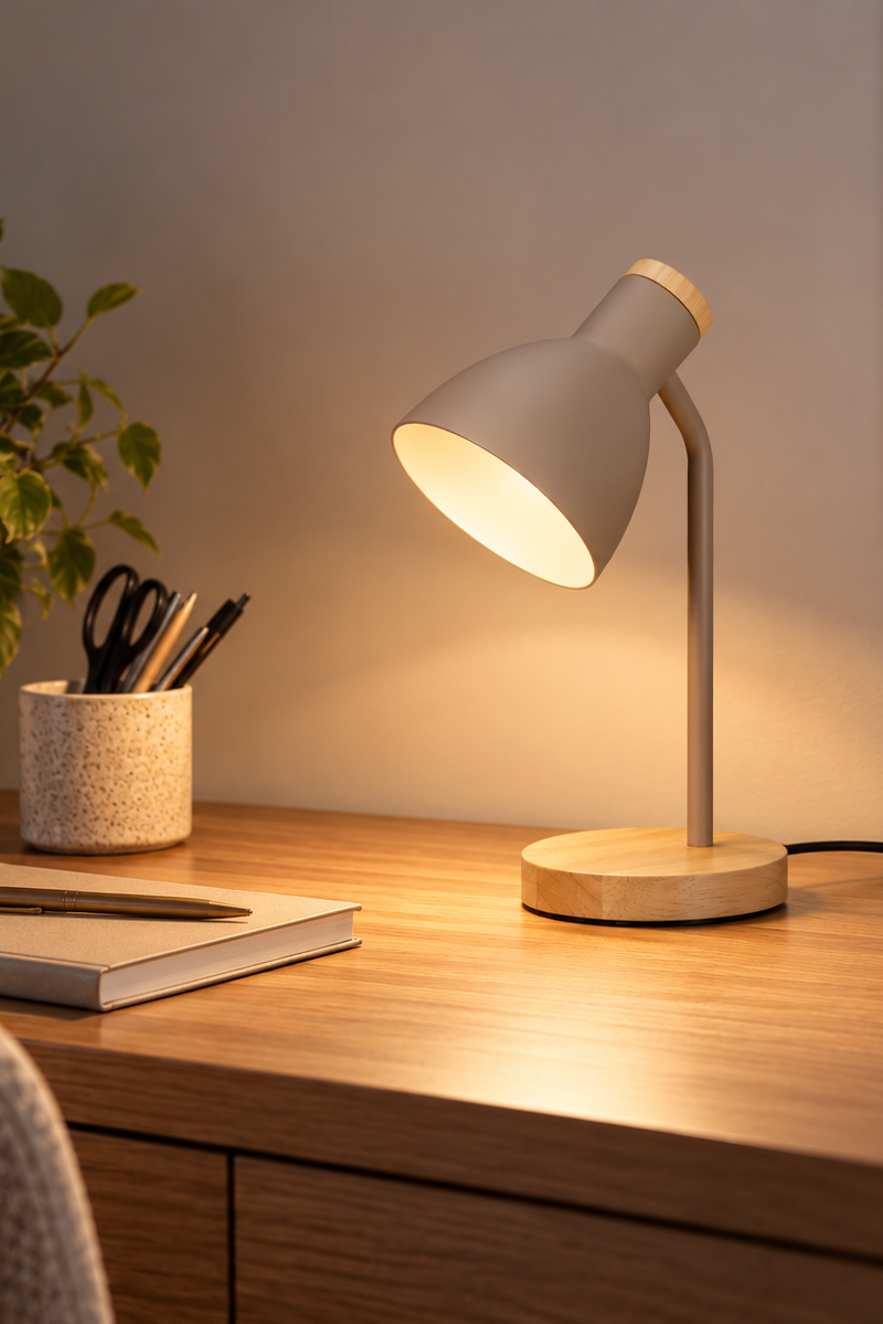 Read bordlampe - tredetaljer