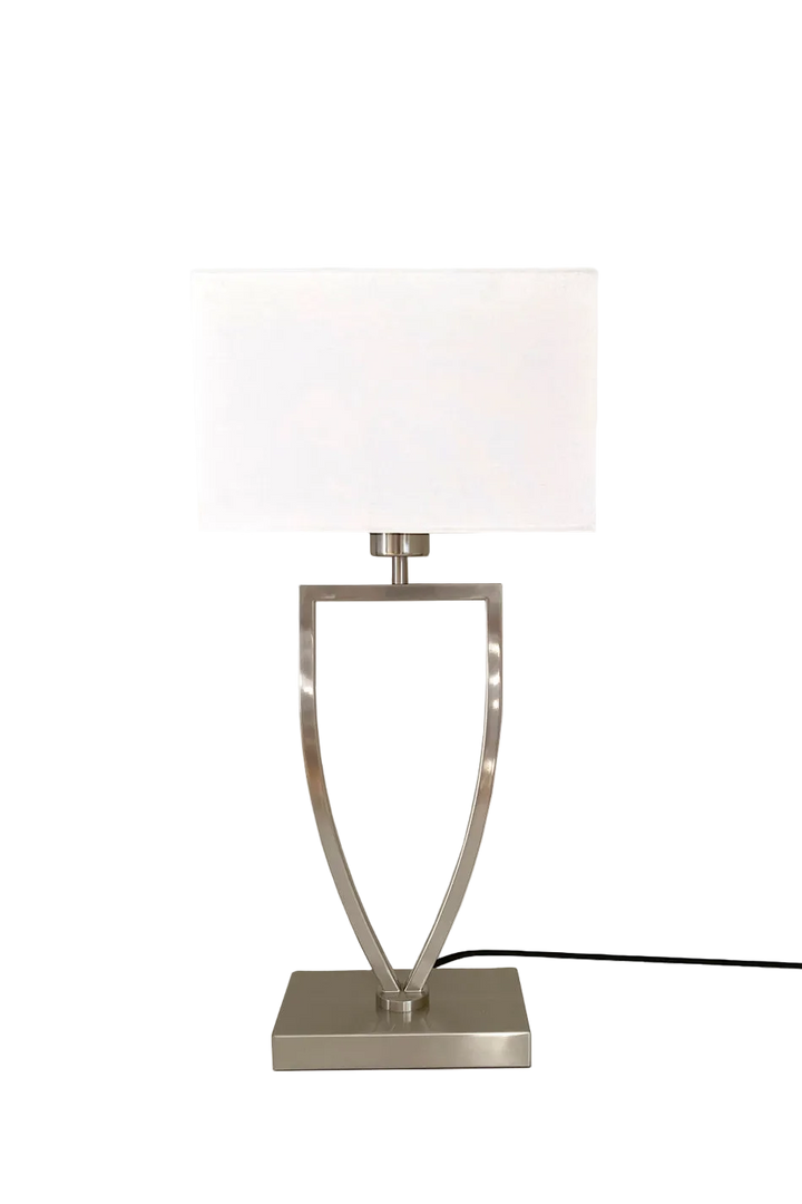 Aluna bordlampe m/hvit skjerm