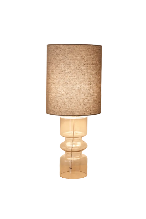 Aura bordlampe - cognacfarget glass