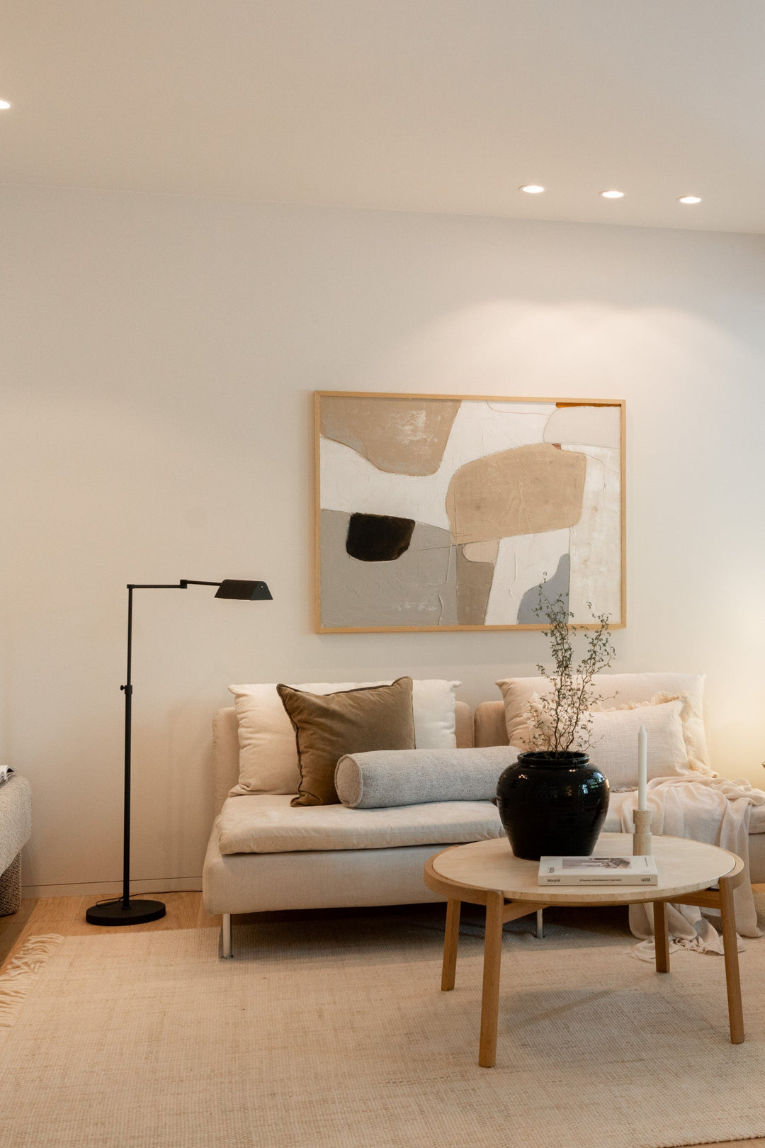 Sara swing LED lese gulvlampe - 3-step dimmer