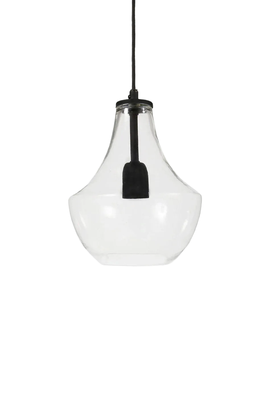 Hamilton taklampe sort/klar - ø21