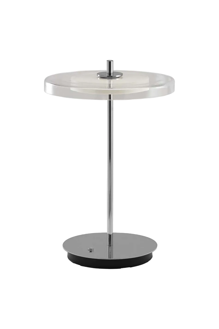 Asteria Move oppladbar bordlampe - glass
