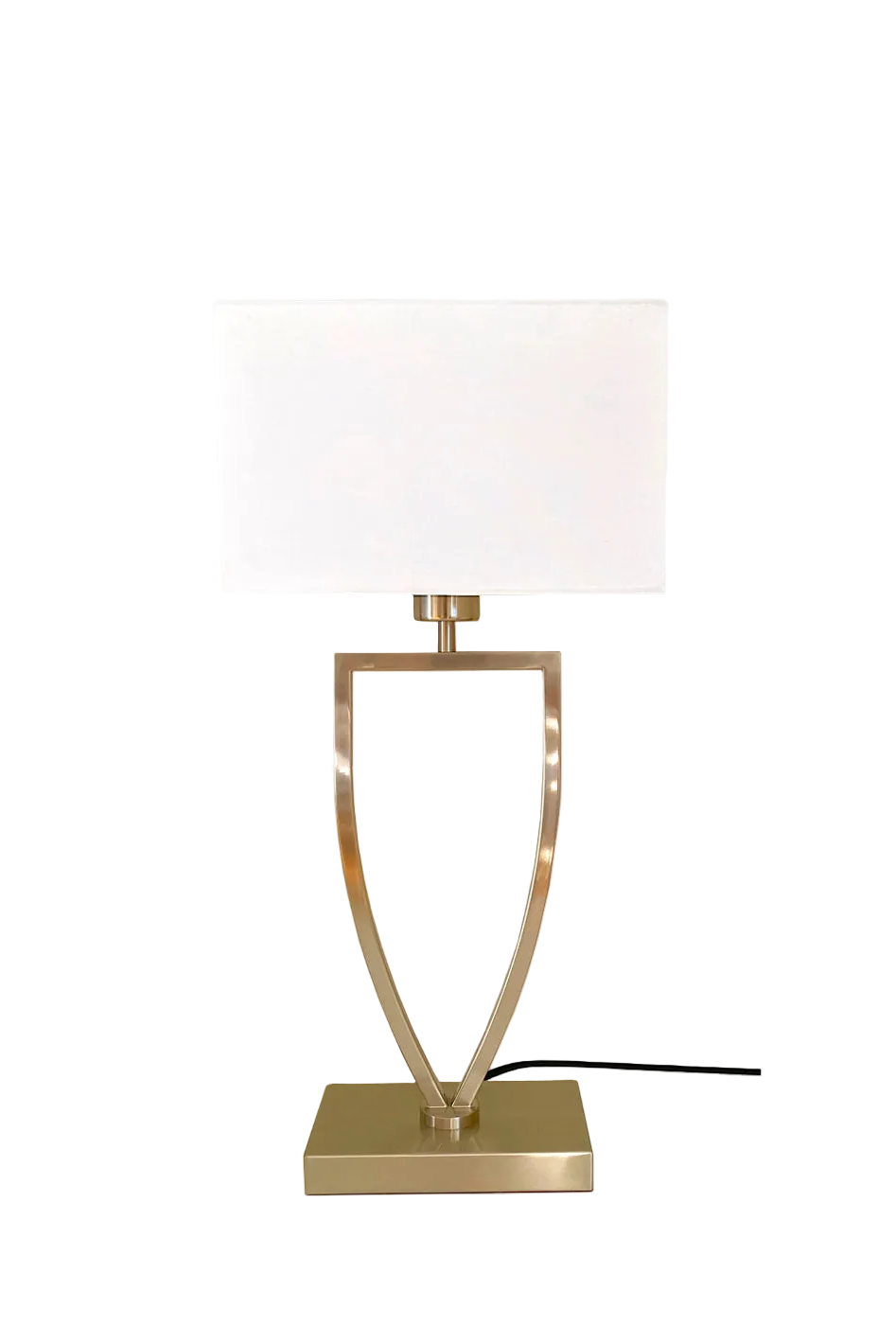 Aluna bordlampe m/hvit skjerm
