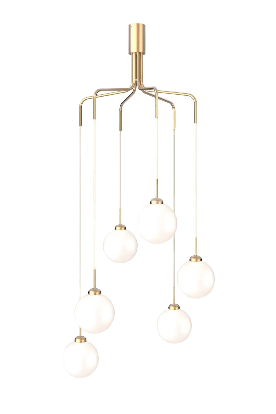 Apiales Cluster 6 taklampe - 6 lys klynge