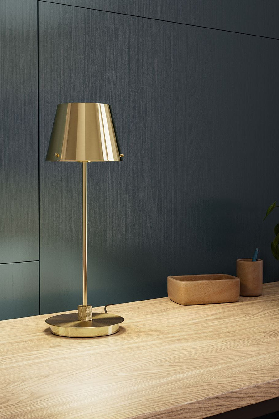 Gil il grande bordlampe - m/metallskjerm - h39,5