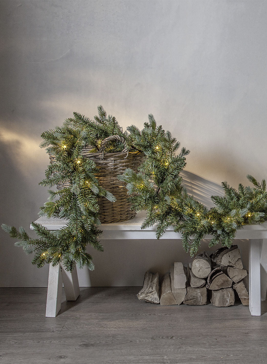 Greyland girlander med lys - 300cm - batteridrevet