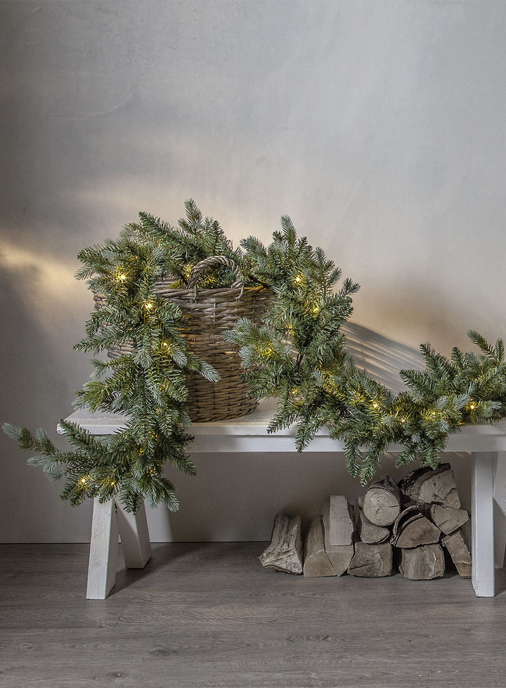 Greyland girlander med lys - 300cm - batteridrevet