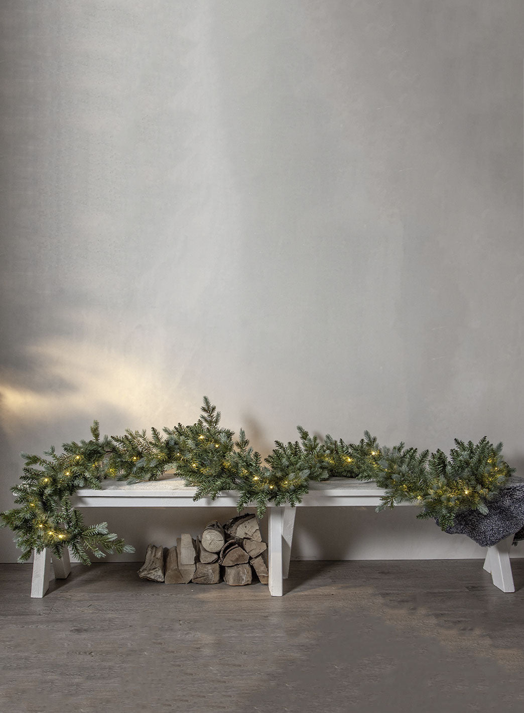 Greyland girlander med lys - 300cm - batteridrevet