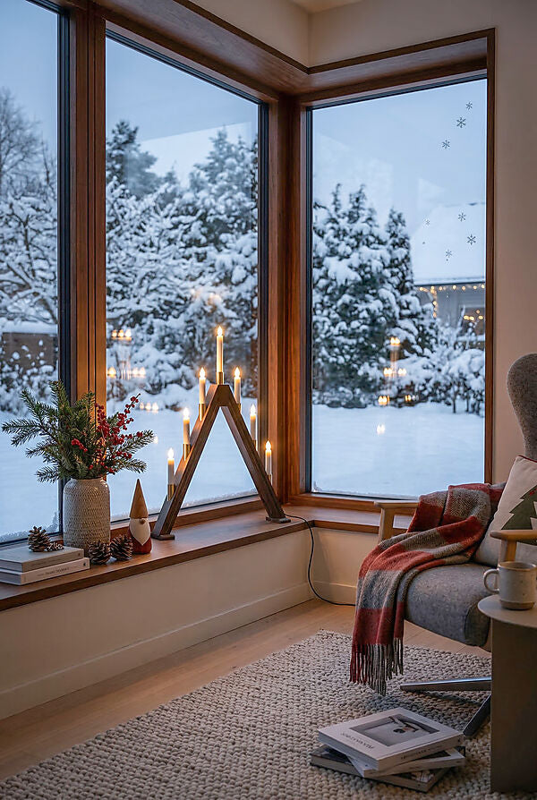 Halland adventstake 7-lys - sammenleggbar