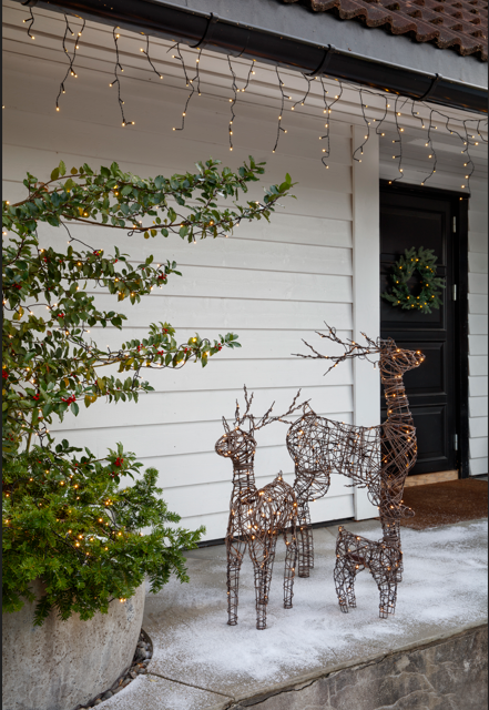 Lyslenke 12m istapp/Icicles - varm hvit