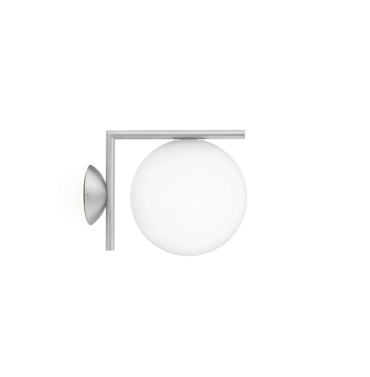 Ic w1 out vegglampe, stål