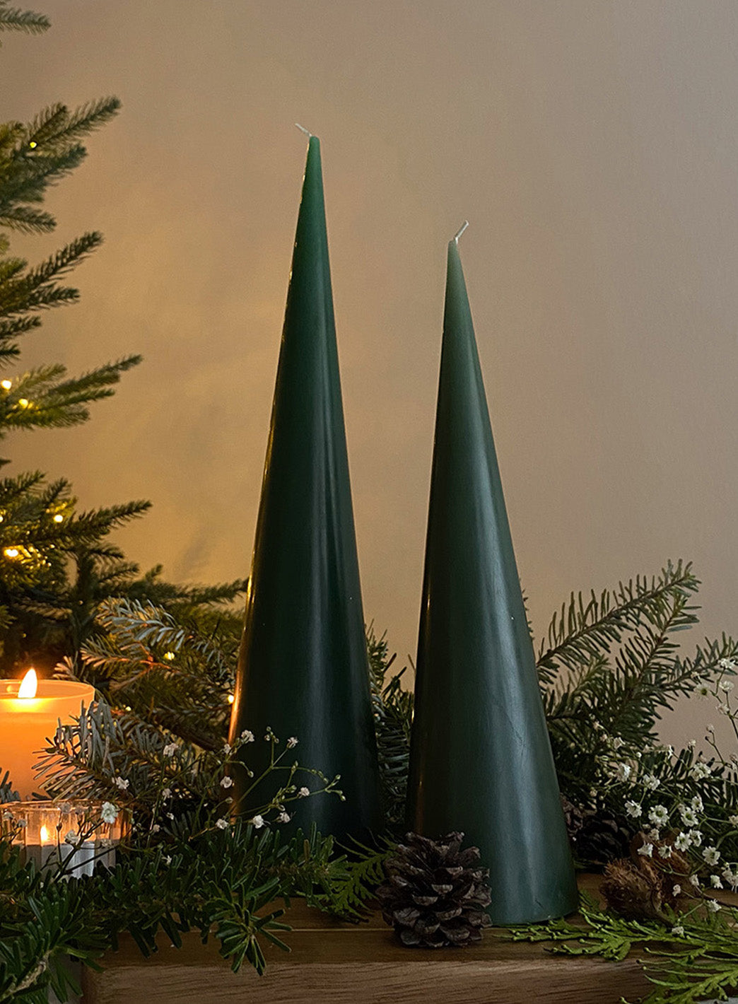 Juletre stearinlys H31