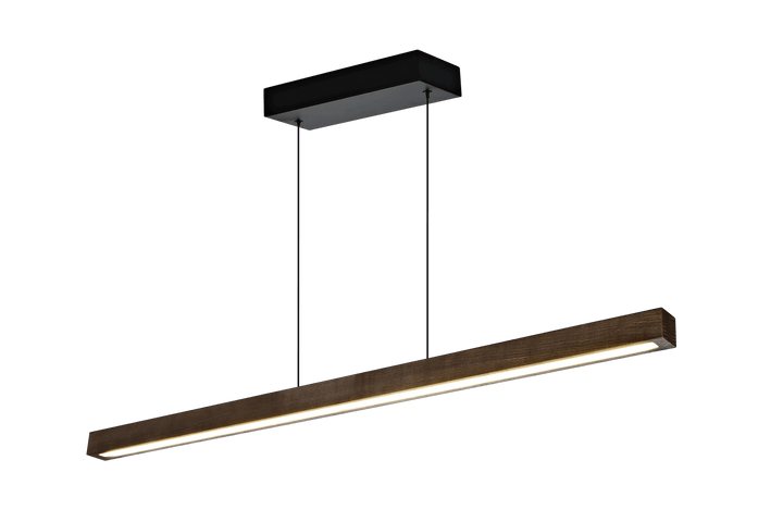 Linea langbordslampe - 100cm - treverk dimbar