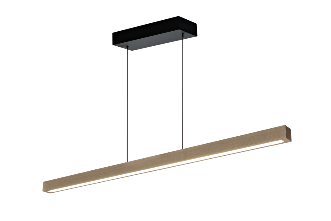 Linea langbordslampe - 100cm - treverk dimbar