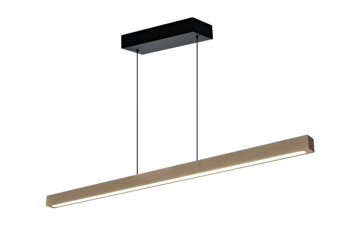 Linea langbordslampe - 100cm - treverk dimbar
