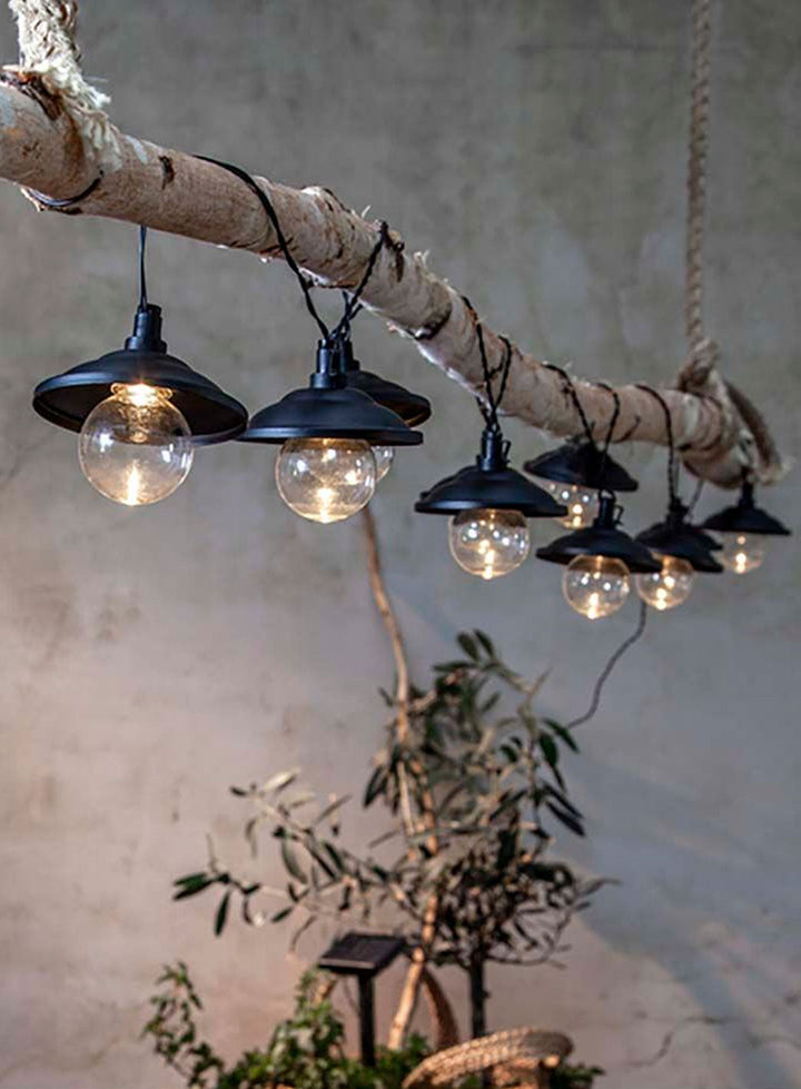 Lysslynge Globe shade solcelle 10 lys