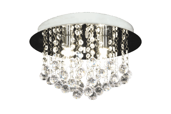 Madelene plafond - med glassprismer - ø35