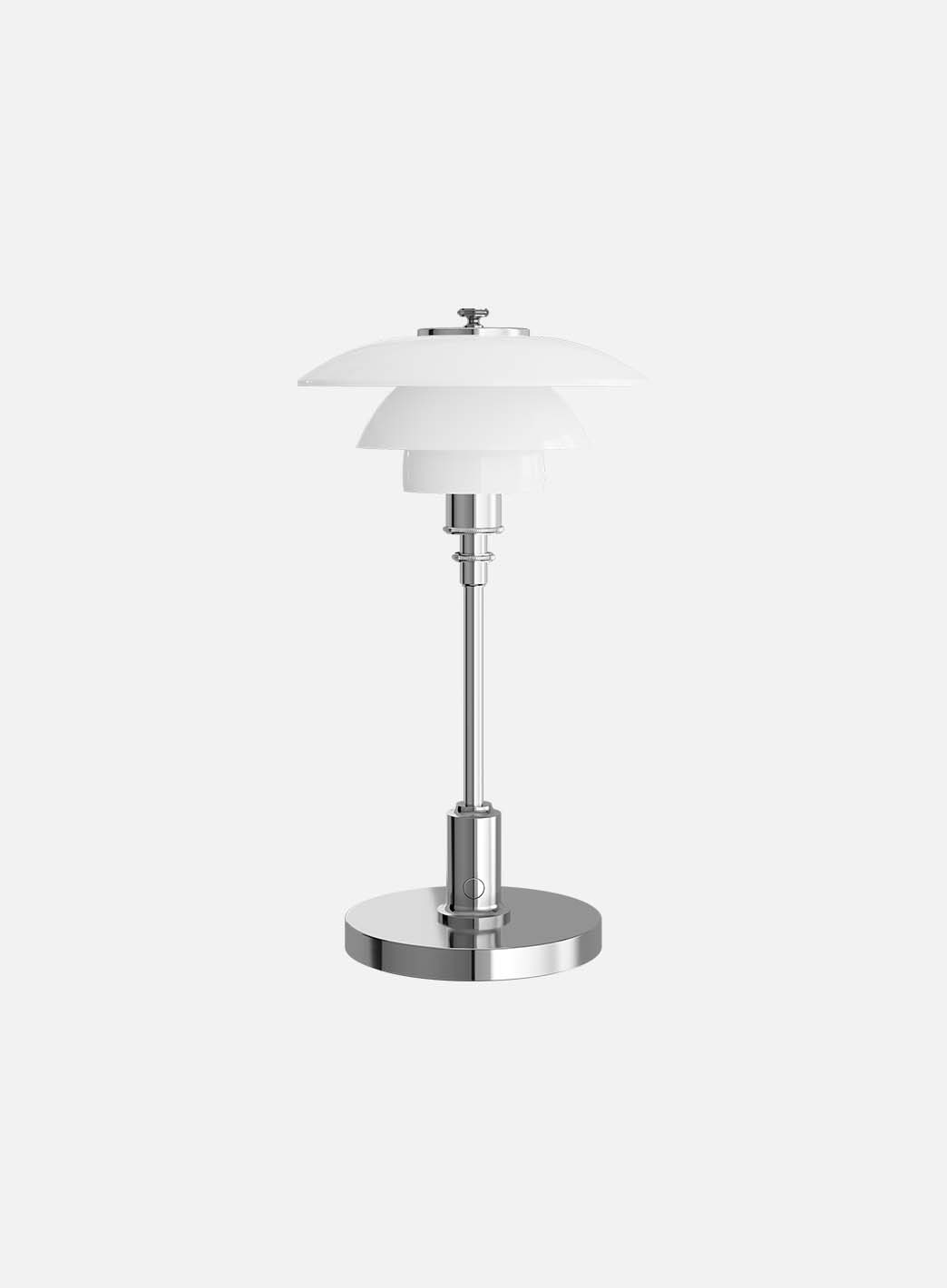 PH 1-1 portable krom, produktfoto lys av