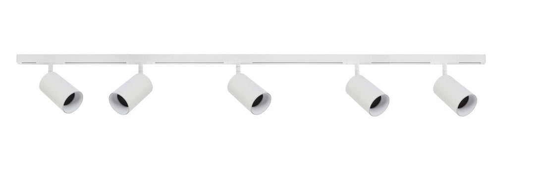 Designline Tube Pro komplett pakke: 1,9 meter skinne m/5 spotter for GU10