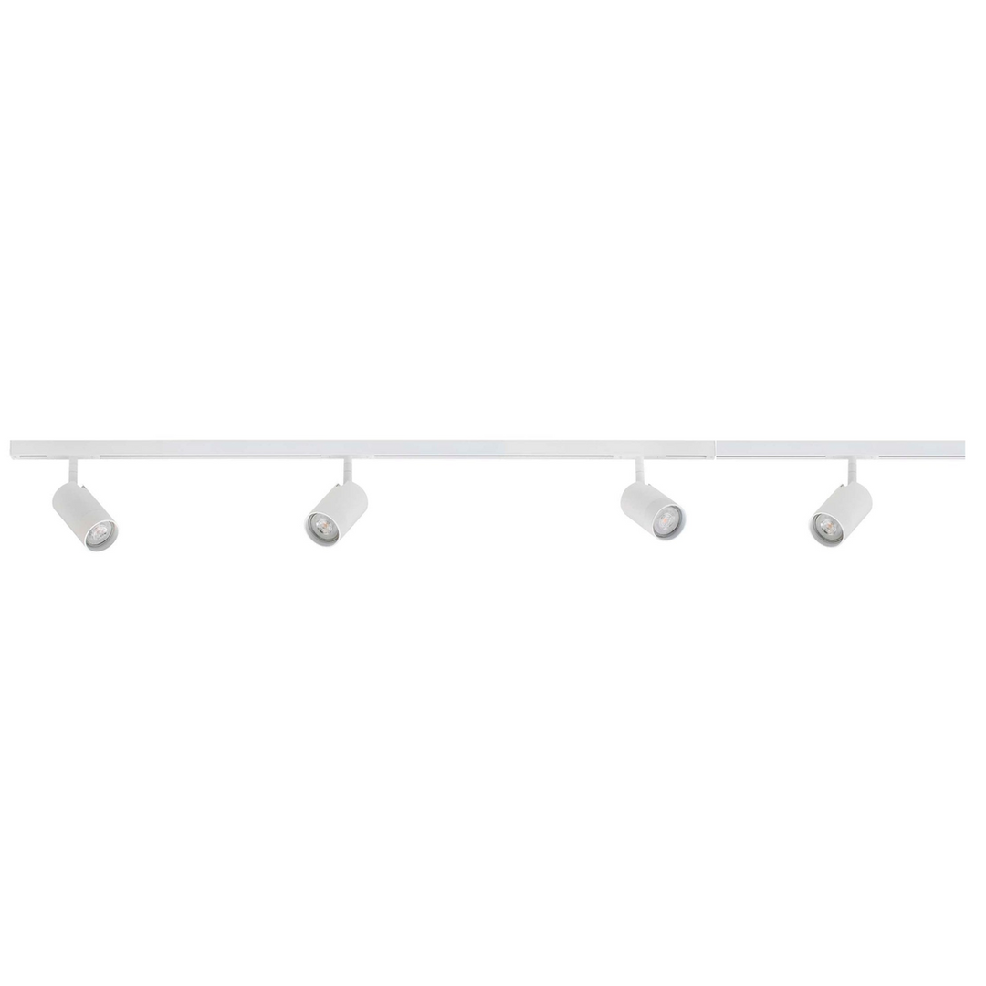 Designline Tube komplett pakke: 1,9 meter spotskinne m/4 spotter GU10