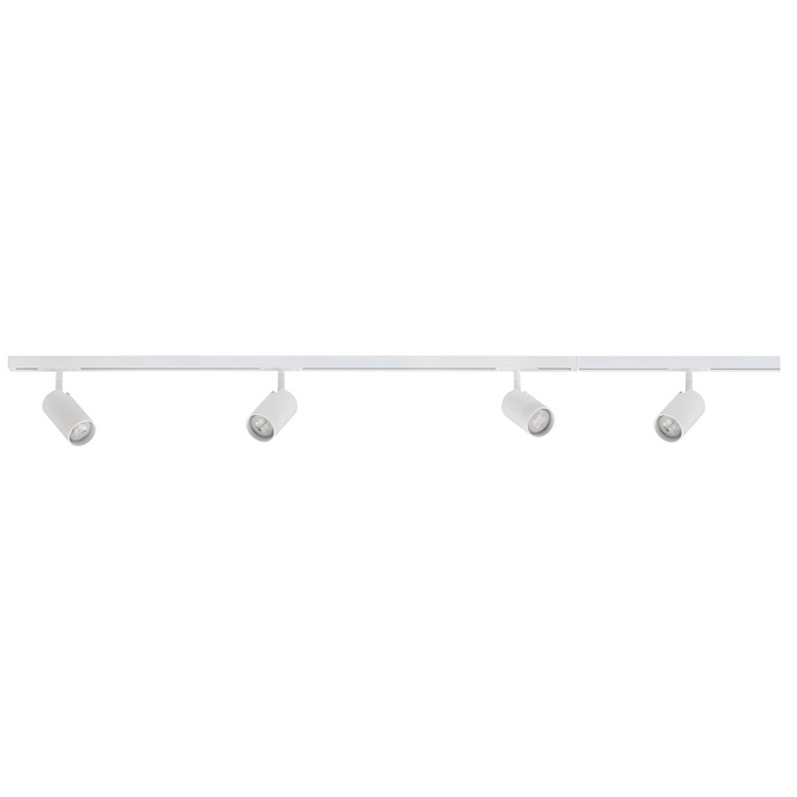 Designline Tube komplett pakke: 1,9 meter spotskinne m/4 spotter GU10