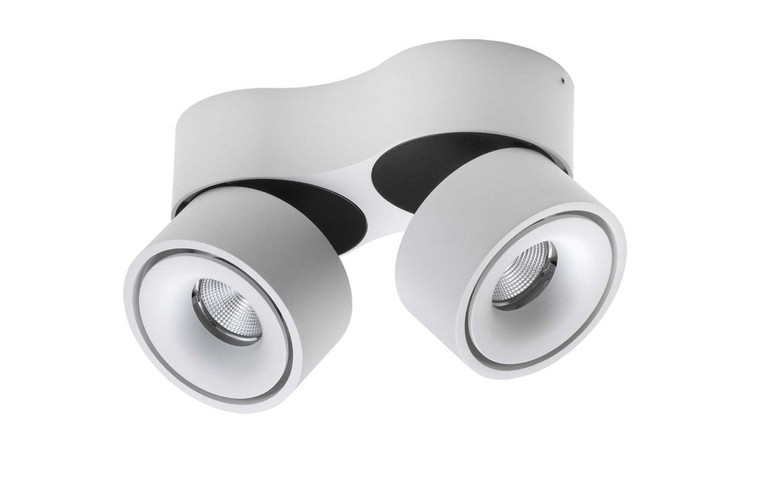 Easy W2100 takspot 2-lys - med hull for ledning - dimbar