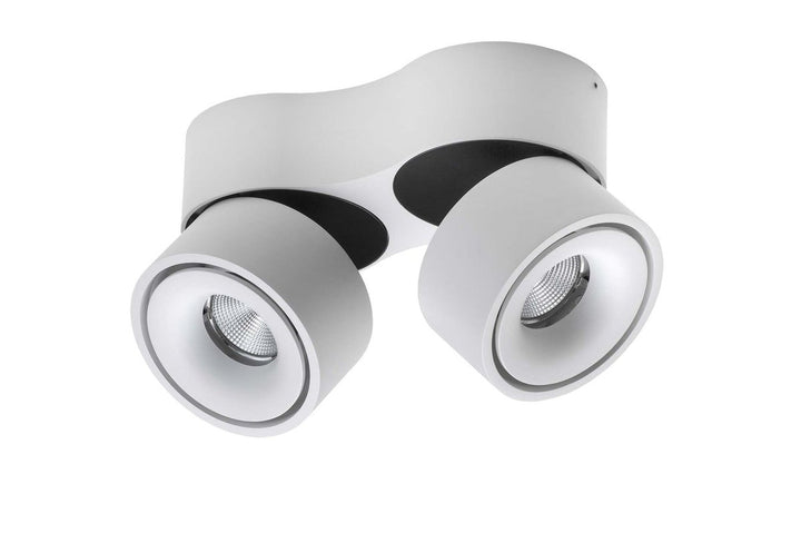 Easy W2100 takspot 2-lys - med hull for ledning - dimbar