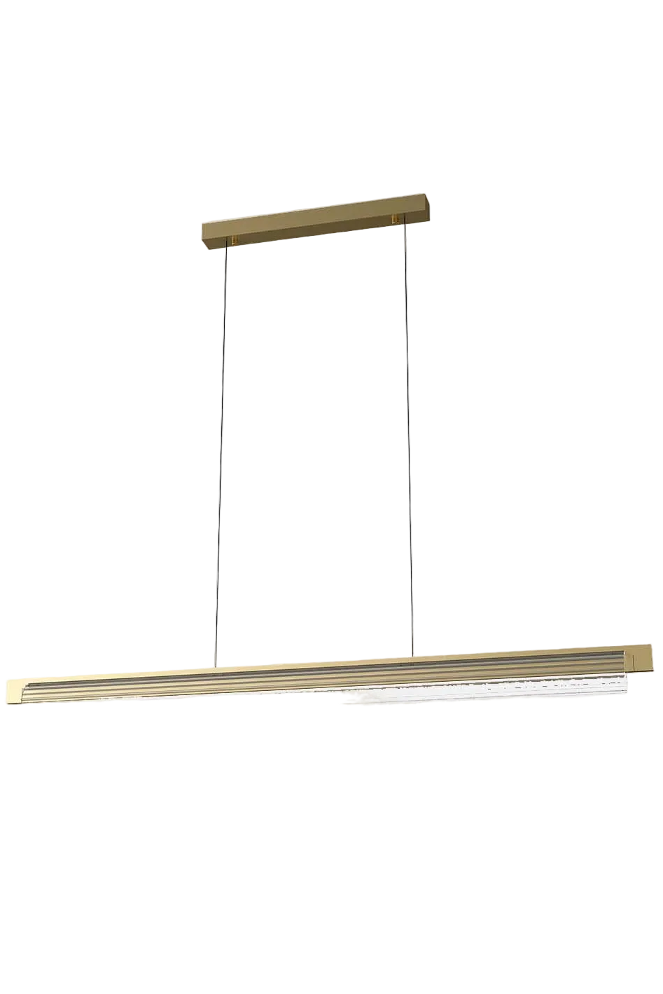 Lirra langbordslampe - rillet glass dimbar