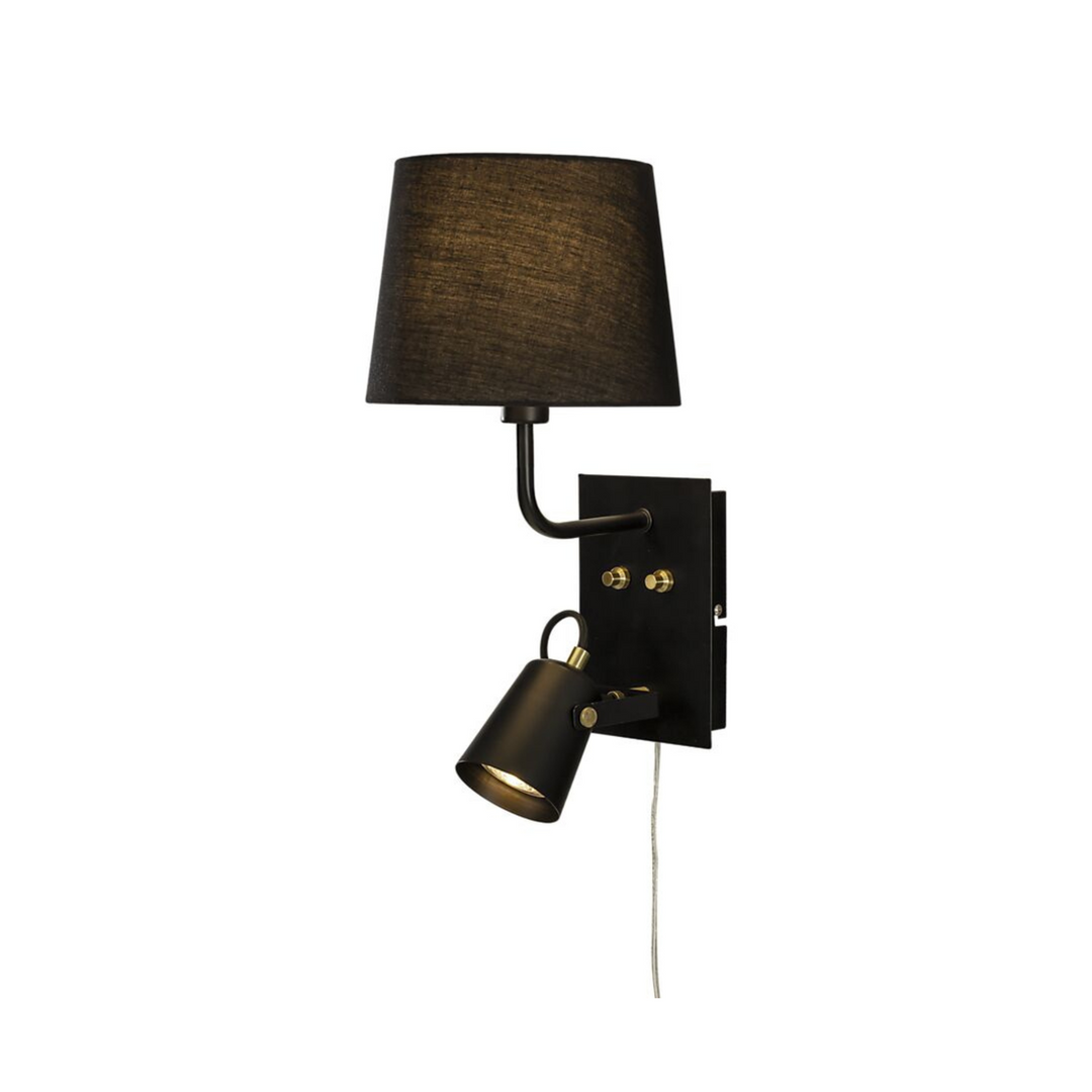 Metz vegglampe med lesespot