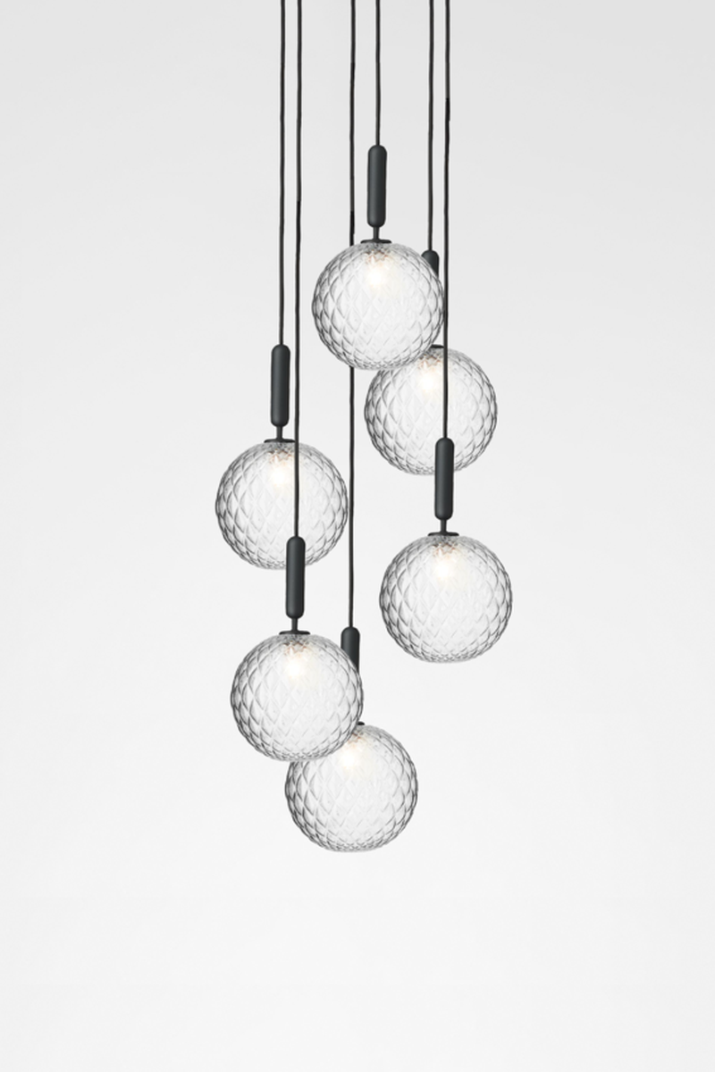 Miira 6 large taklampe - 6 lys klynge