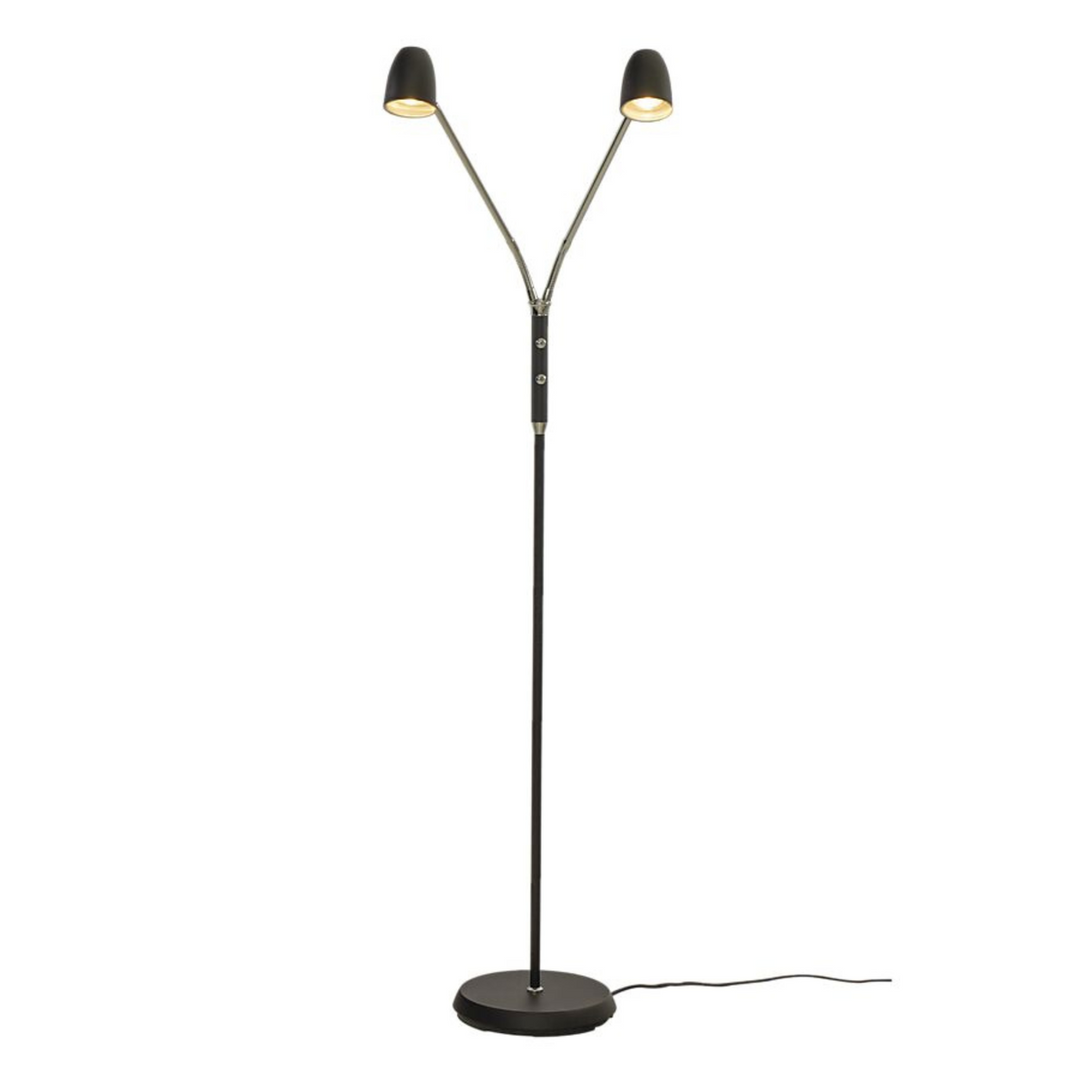 Sandnes gulvlampe - 2 lys m/separat dimmer
