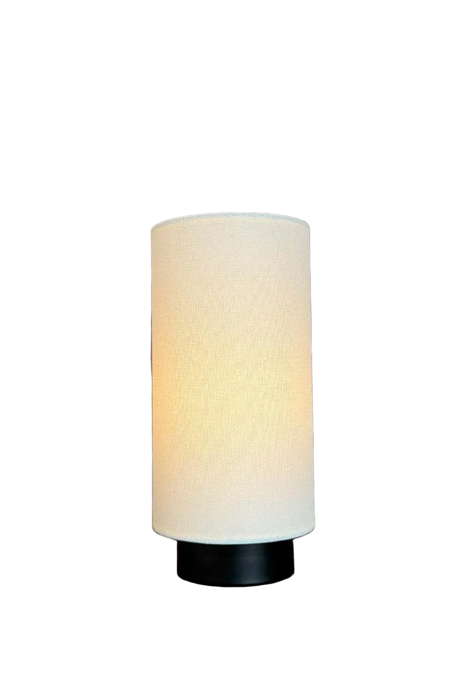 Iris bordlampe - hvit/sort
