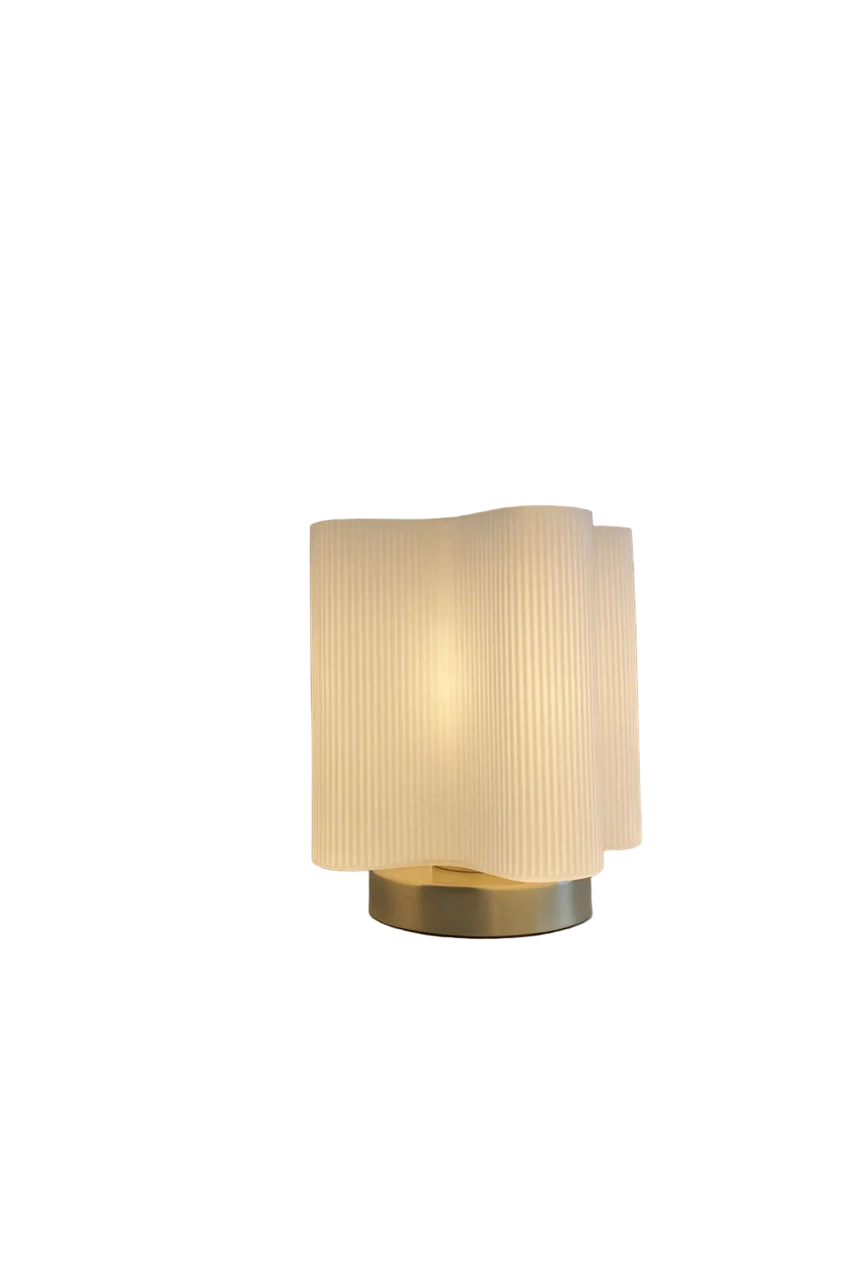 Wave bordlampe - opalt glass