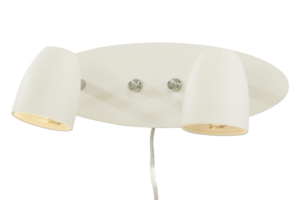 Sandnes vegglampe - 2 lys med dimmere