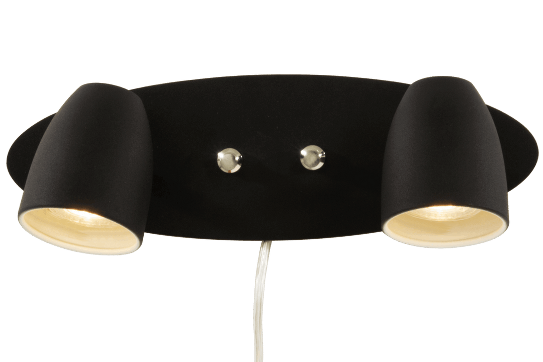 Sandnes vegglampe - 2 lys med dimmere