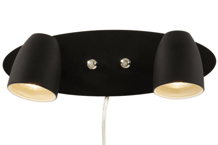 Sandnes vegglampe - 2 lys med dimmere