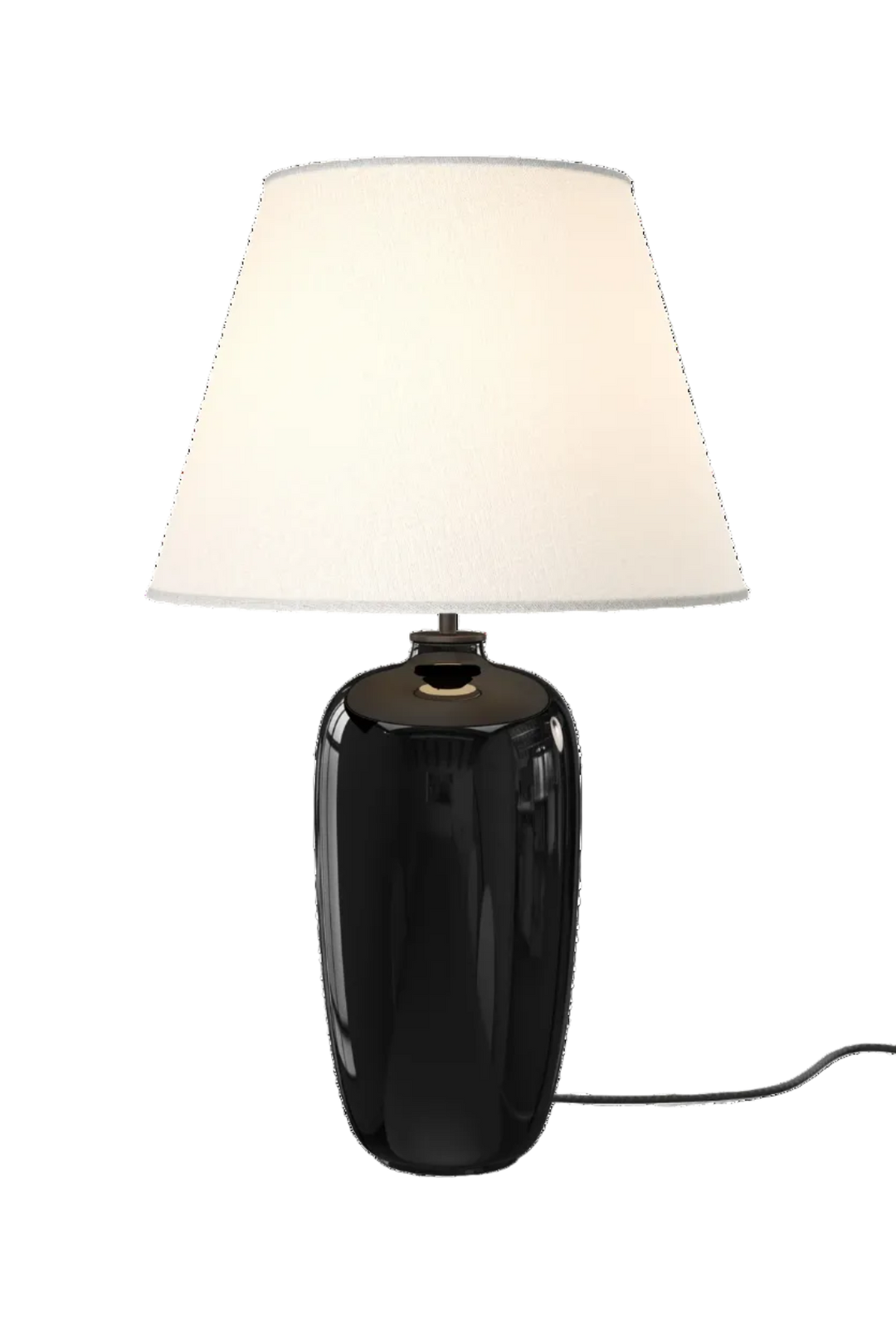 Torso bordlampe m/skjerm - høy - 3-trinns dimmer