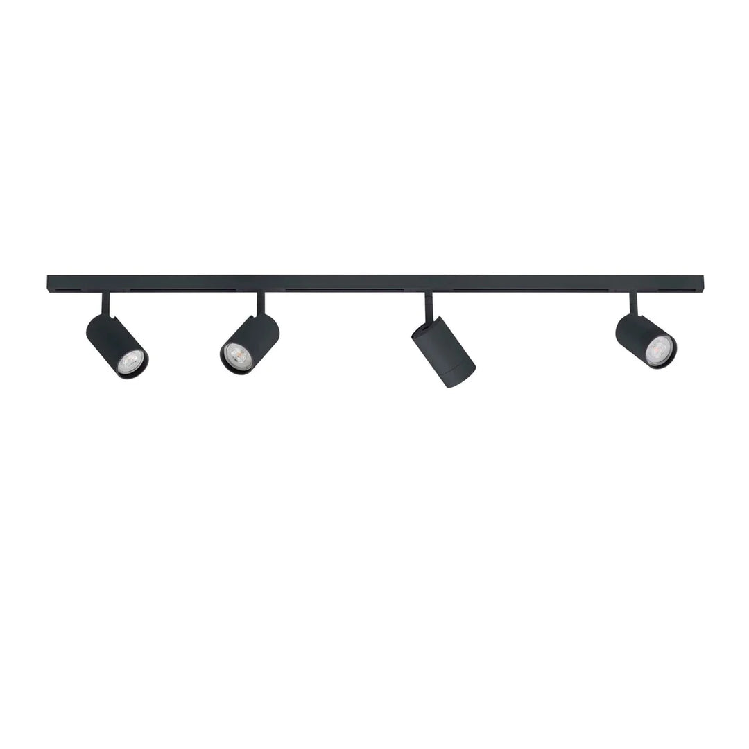 Designline Tube komplett pakke: 1,9 meter spotskinne m/4 spotter GU10