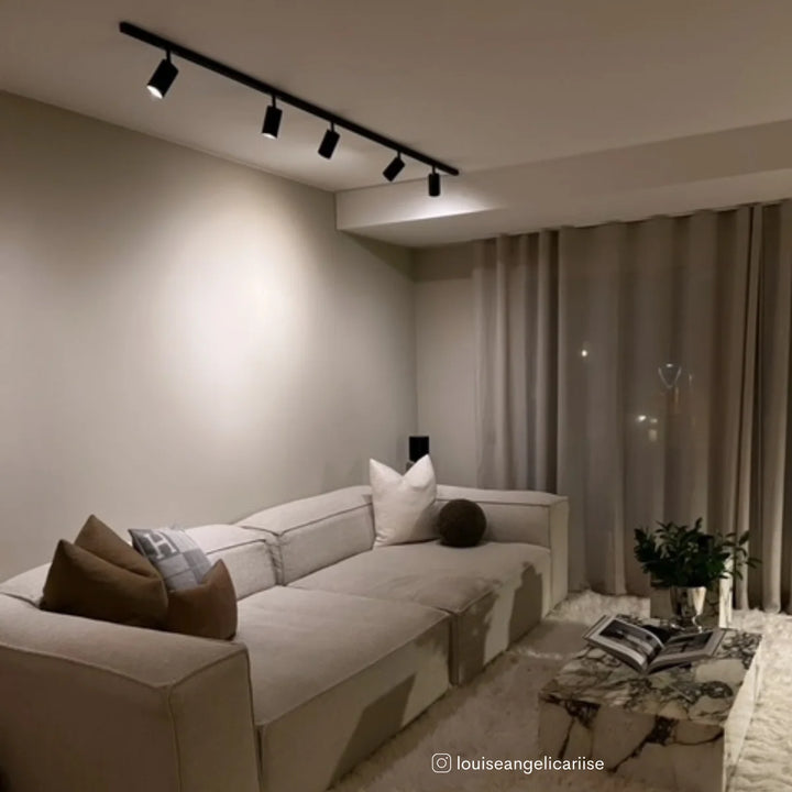 Designline Tube komplett pakke: 1,9 meter spotskinne m/5 spotter GU10
