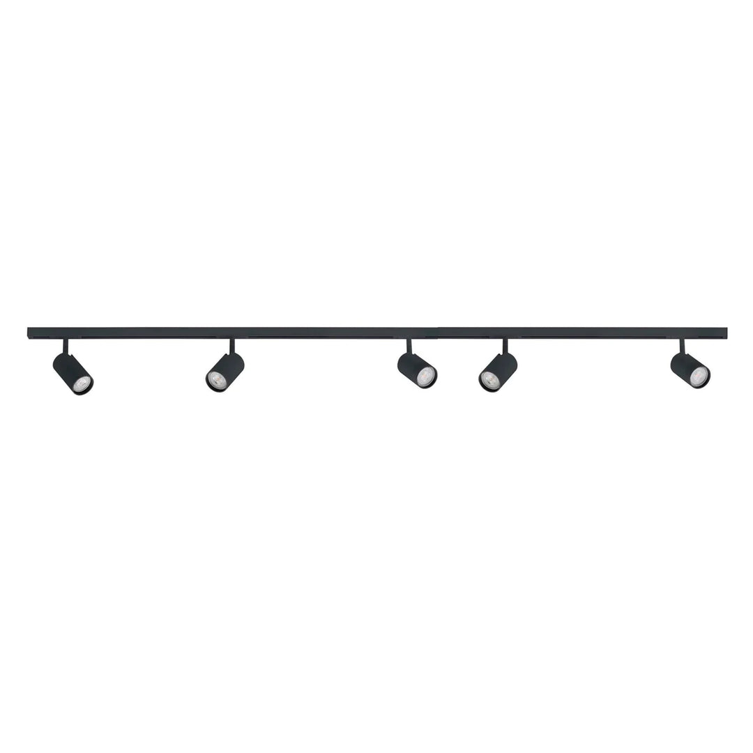 Designline Tube komplett pakke: 1,9 meter spotskinne m/5 spotter GU10