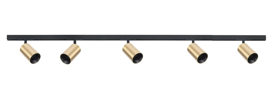 Designline Tube Pro komplett pakke: 1,9 meter skinne m/5 spotter for GU10