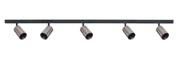 Designline Tube Pro komplett pakke: 1,9 meter skinne m/5 spotter for GU10