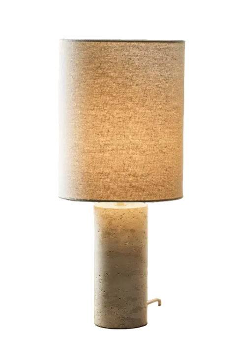 Vera bordlampe - travertin